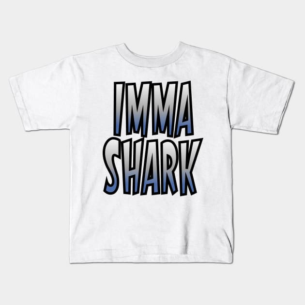 Imma Shark Kids T-Shirt by Jokertoons